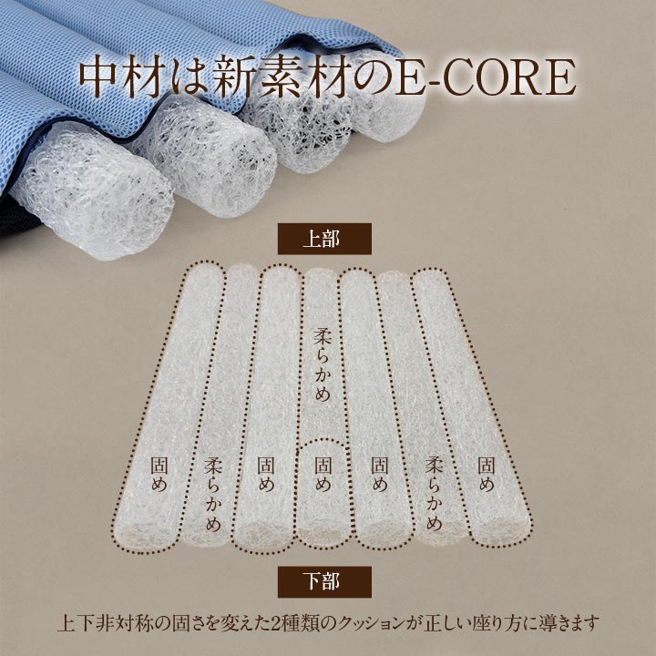 背中さらっと体圧分散クッション 50X50 50×50cm 日用品 通気性 クッション