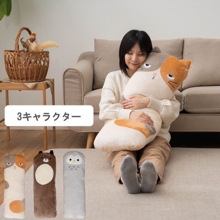 ぬいぐるみ 26AWコタン ミケネコ ダキマクラ 30X90 30×90×30cm 日用品