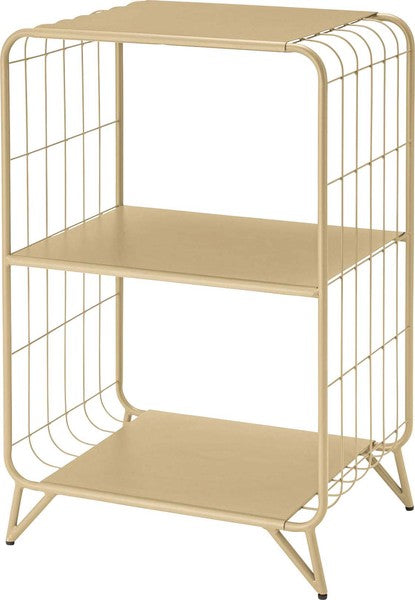 ストレージ シェルフ 幅47.5×奥行36.5×高さ73cm リビング収納 3段 完成品 組立不要