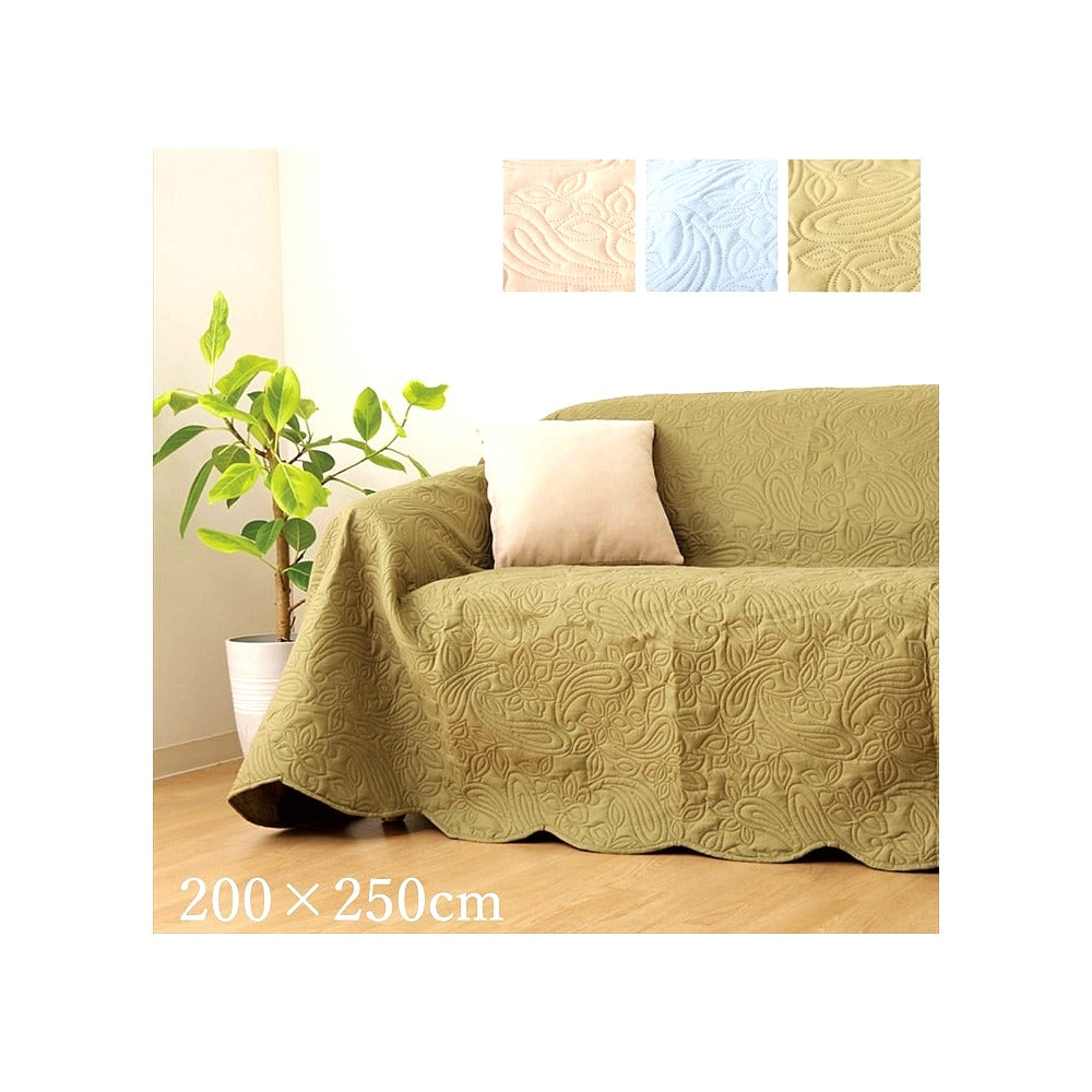 マルチカバー ペイズリー 長方形 BE 200X250 200×250cm 日用品 寝具