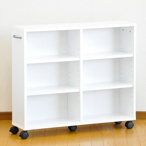 ラック 隙間収納家具 収納 押入れ キャスター 隙間 本棚・書棚・シェルフ 本棚 シェルフ ホワイト