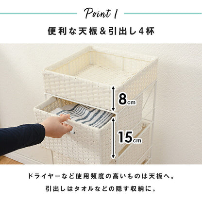 ランドリーラック ランドリー スリムタイプ 15.5×40.5×95.5cm キャスター付き 完成品