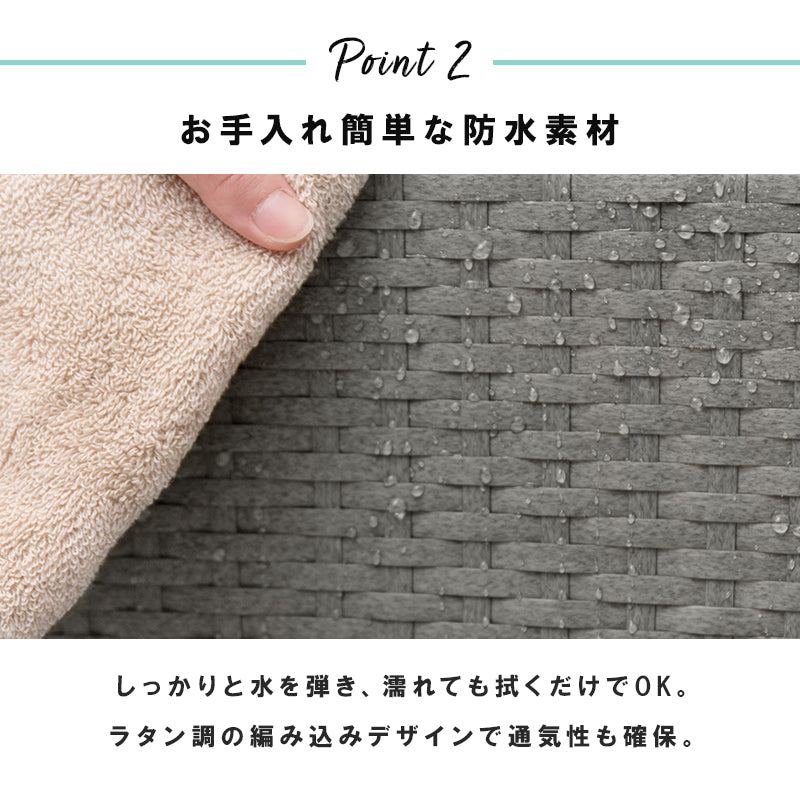 ランドリーラック ハイタイプ ランドリー-RAN 幅60.5cm キャスター付き 引き出し付き 撥水