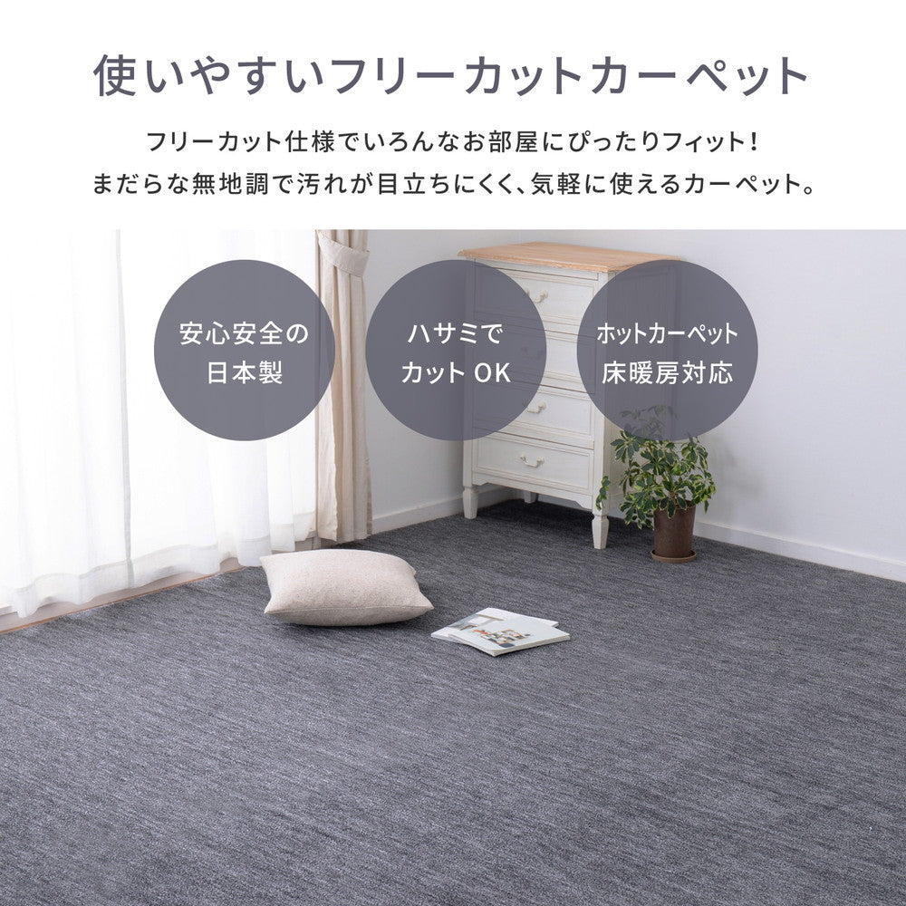 ラグ カーペット 江戸間1帖 ペットにやさしい平織カーペット ラウム 88×176cm 絨毯