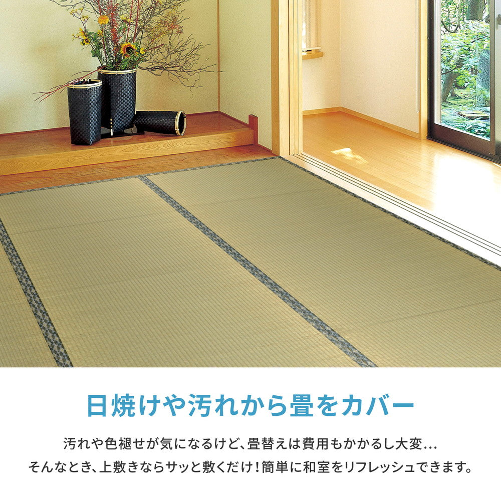 ラグ カーペット 江戸間 い草カーペット 白馬 はくば 1畳 87×174 ラグマット 絨毯 消臭