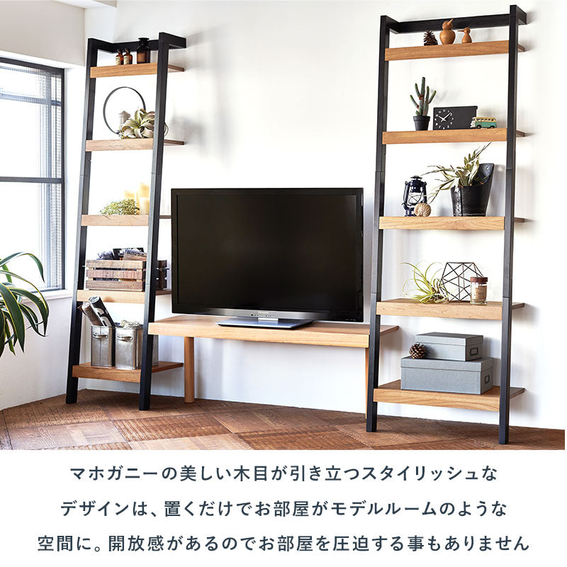 ラック ラック-RCC-幅80cm 80×36×183cm リビング収納 幅80cm ブラック