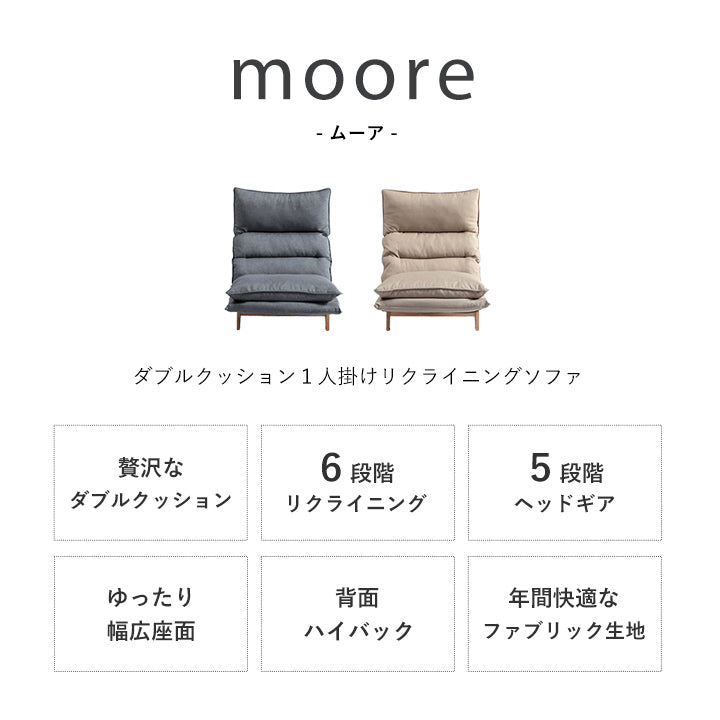 ソファー ムーア 1P 70×80cm ローソファー フロアソファー ソファーベッド 家具