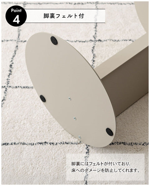 サイドテーブル 幅40×奥行40×高さ50.5cm ベージュ ダークグレー オレンジ テーブル