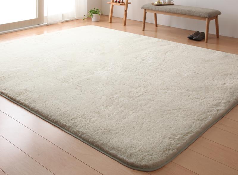 ラグ ラビットファータッチマイクロファイバーラグ Sucre シュクレ 長方形 130×185cm