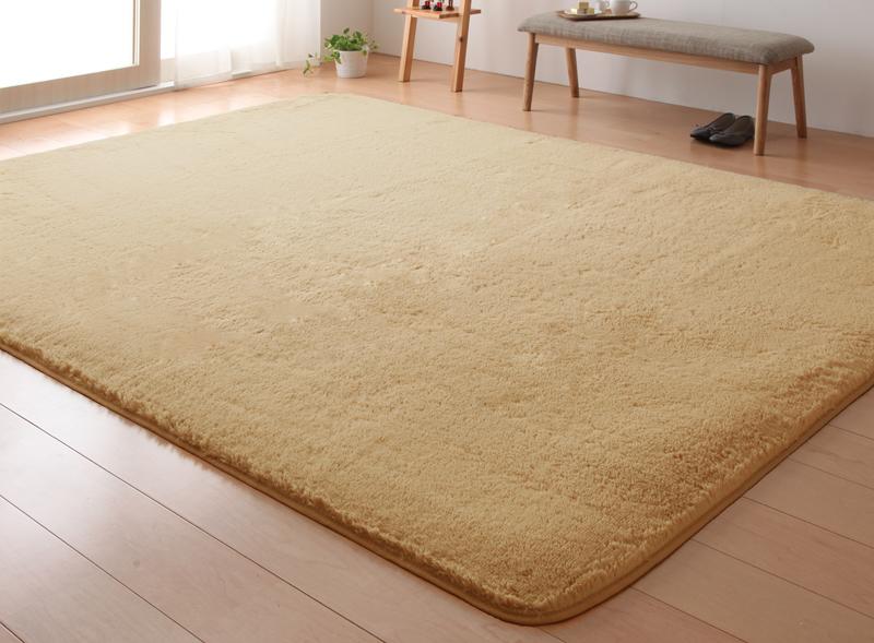 ラグ ラビットファータッチマイクロファイバーラグ Sucre シュクレ 長方形 130×185cm