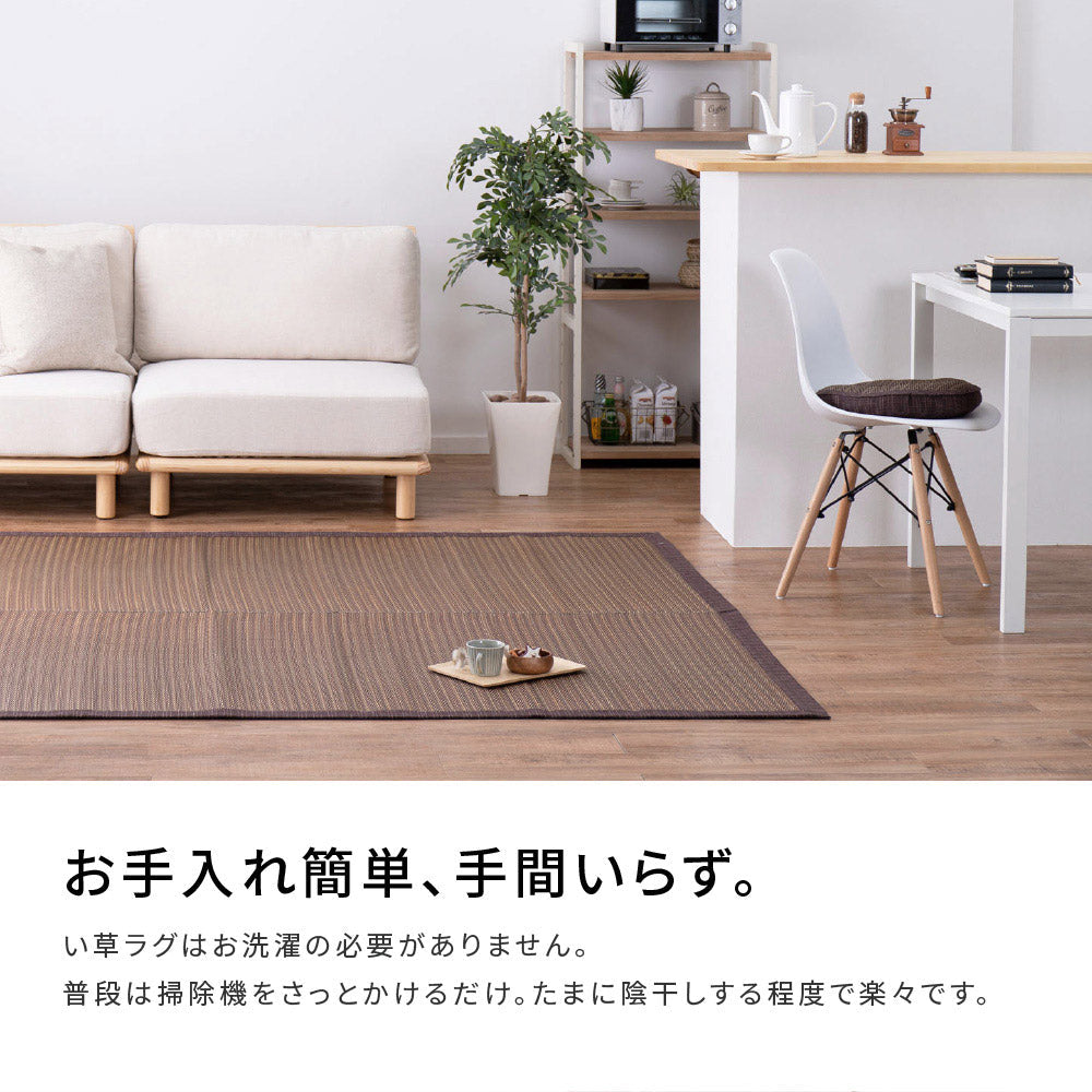 ラグ い草ラグ 南風 191×191cm ラグマット カーペット 絨毯 抗菌 消臭