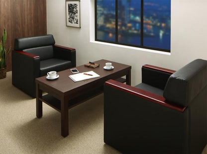 ソファー 条件や目的に応じて選べる高級木肘デザイン応接ソファセット Office Grade