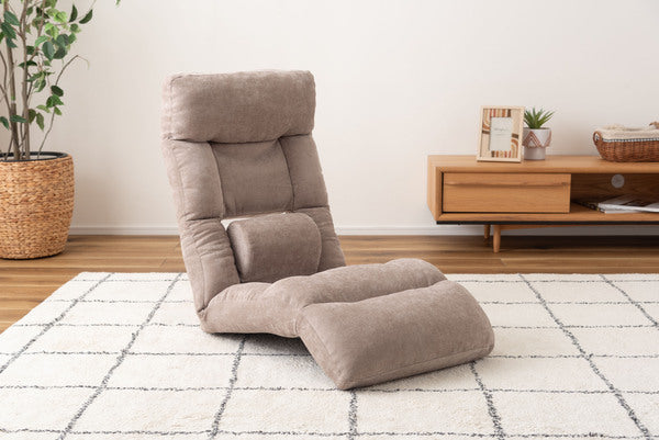 フロアチェア ランバーサポートハイバックリクライナー 幅48×奥行80×高さ15cm チェア 完成品