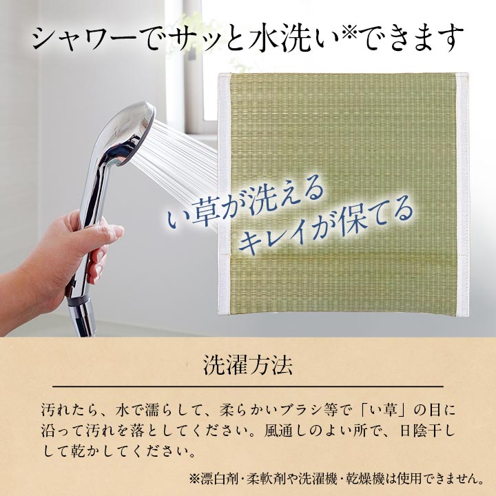 クッション 洗えるい草シート 40×40cm 40X40 日用品 洗える 通気性 クッション・座布団