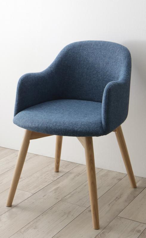 チェア まるみに包み込まれる北欧デザインチェア Rudna ルドナ ファブリックタイプ 回転チェア