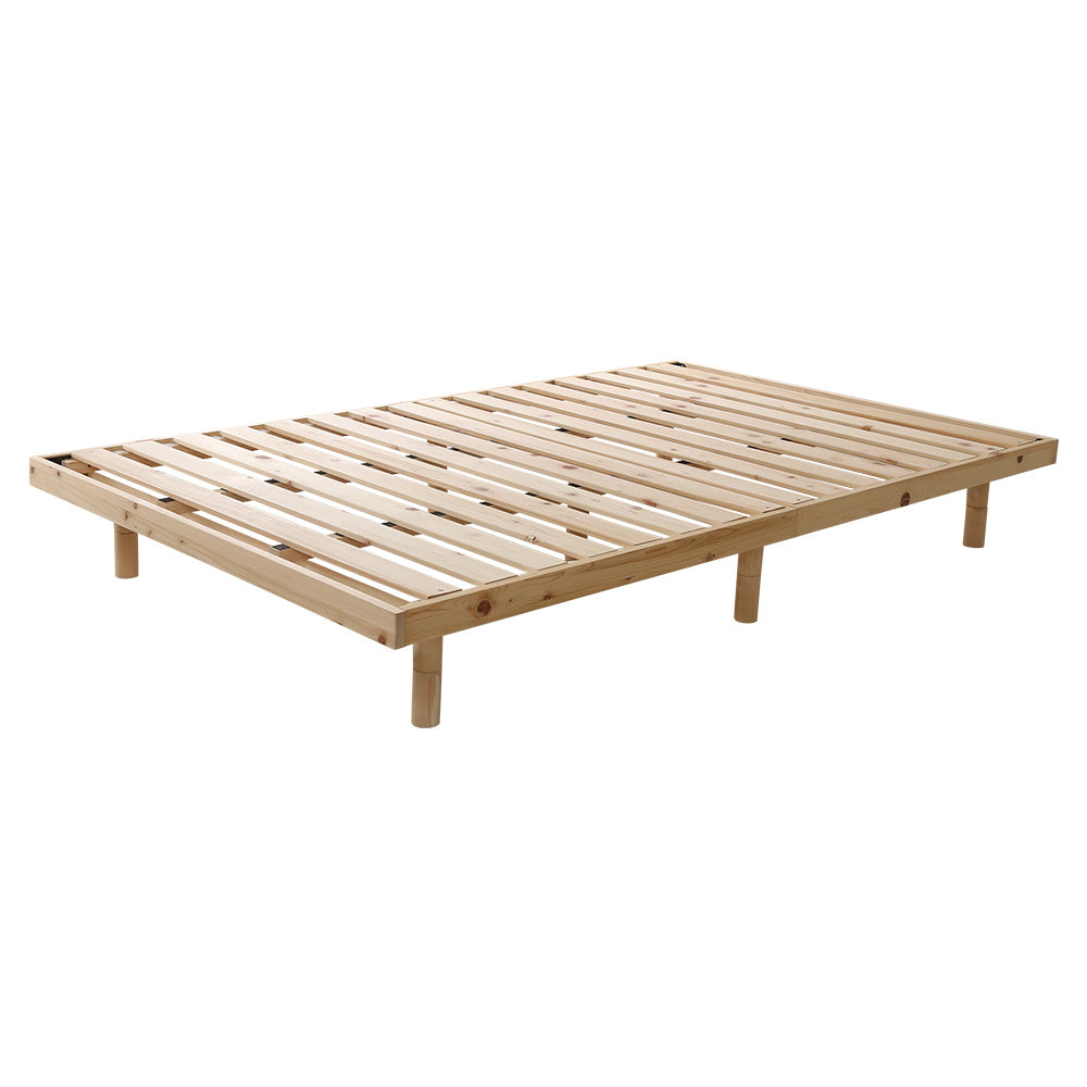 マット 総檜脚付きすのこベッド(セミダブル) 122×26×20cm 家具 インテリア ベッド 湿気