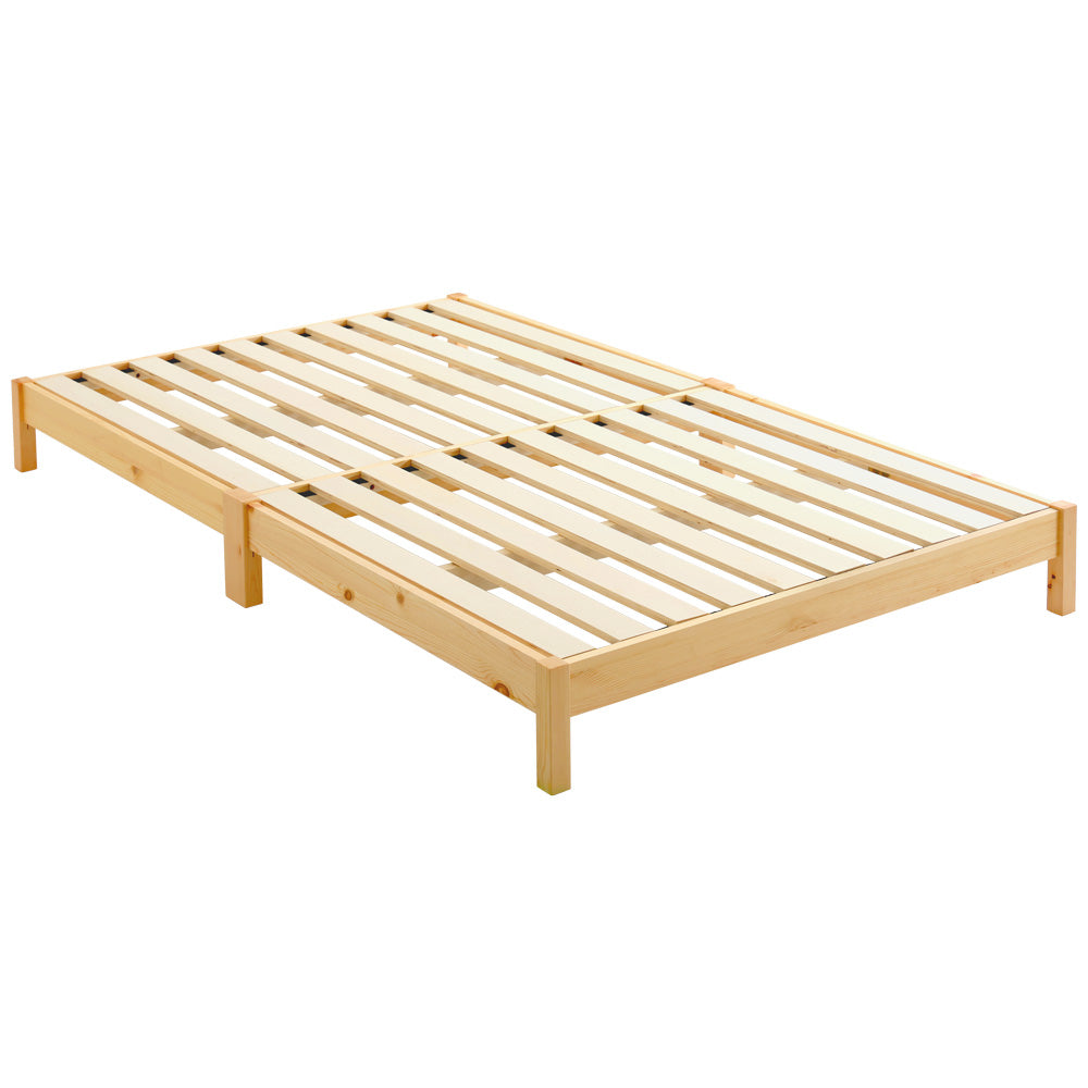 2分で完成!組立簡単ベッド ハイタイプ (シングル) すのこベッド ベッド 工具不要 組み立て 簡単