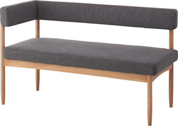 ダイニングチェア エコモ 片肘ソファ 幅124×奥行53×高さ74cm ダイニング家具 完成品