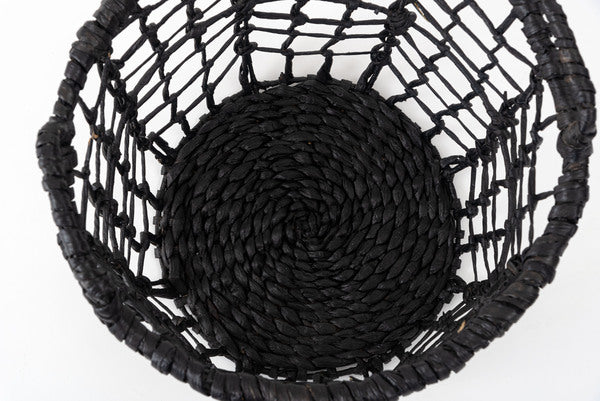 バスケットL 幅41×奥行41×高さ41cm 収納ボックス 完成品 組立不要 北欧 ブラック 入れ物
