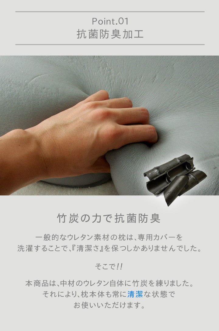 枕 グッスリ50X30LSP-0061 50×30cm 日用品 低反発 抗菌 消臭 寝具