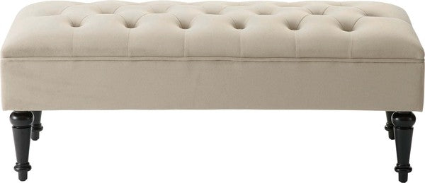 スツール ベンチ 幅108×奥行48×高さ42cm オットマン 腰掛け IVY-302LBE Sバネ