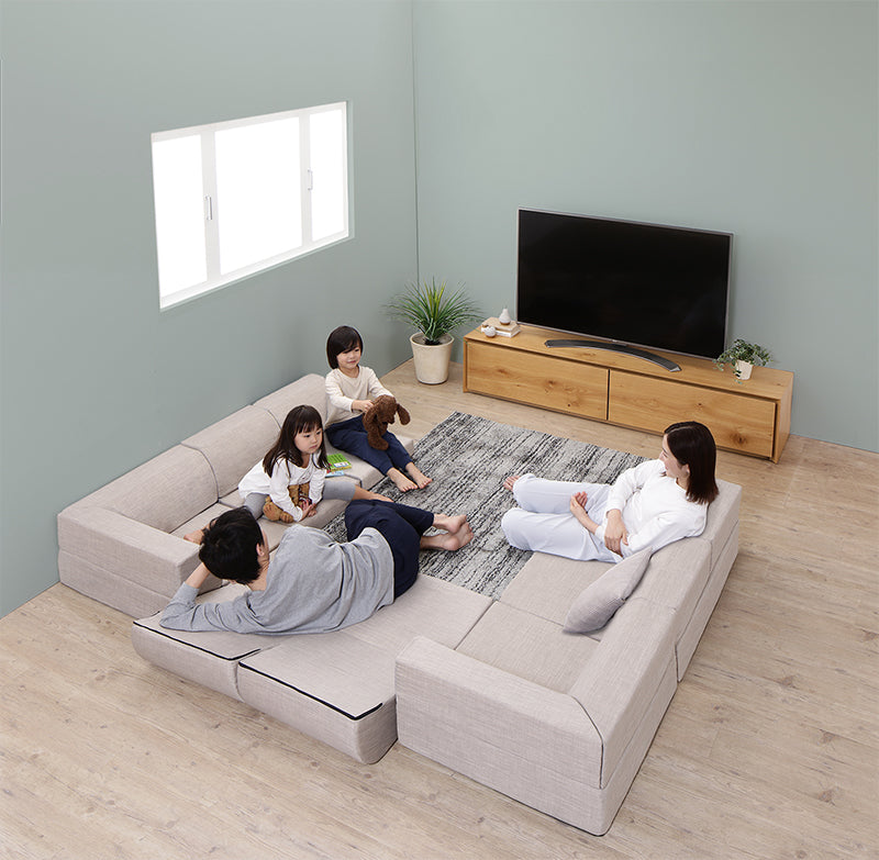 ソファ フロアコーナーソファ ソファ3点セット 1P+2P+コーナー 座面カラー ソフトグレー 1P