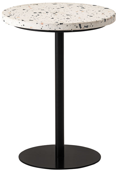 サイドテーブル 幅35×奥行35×高さ46cm スリム 薄型 ブラック アイボリー テーブル 個性的