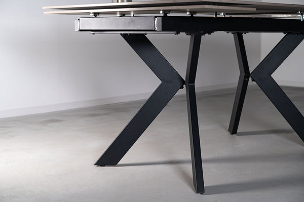 エクステンションテーブル 幅200×奥行90×高さ72.5cm テーブル ローテーブル 北欧 グレー