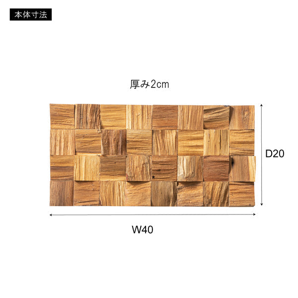 ディスプレイ ウォールパネル 幅40×奥行20×高さ2cm リビング収納 完成品 組立不要