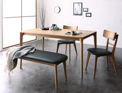 ダイニングセット 天然木オーク無垢材 モダンデザインダイニング Touraune トゥレーヌ 完成品