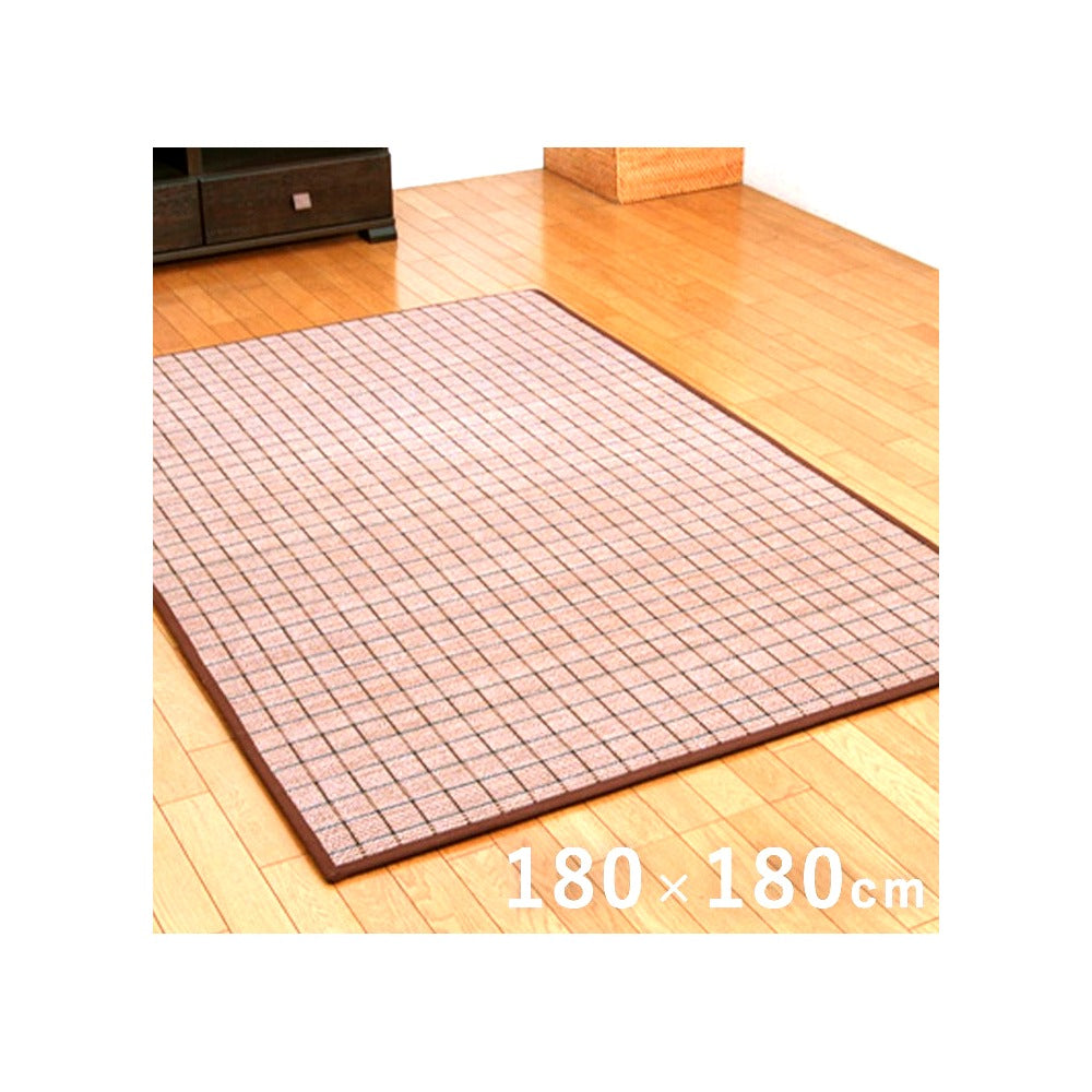 キッチンマット ダッヂ 丸巻 BR 180X180 180×180cm ラグマット カーペット ラグ