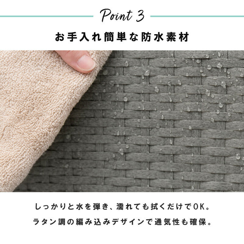 ランドリーラック ランドリー-RAN スリムタイプ 幅15.5cm 引き出し付き 高さ調節 完成品