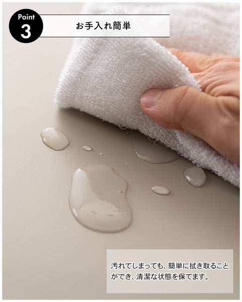 サイドテーブル 幅35×奥行35×高さ50.5cm 完成品 組立不要 ベージュ ダークグレー レトロ
