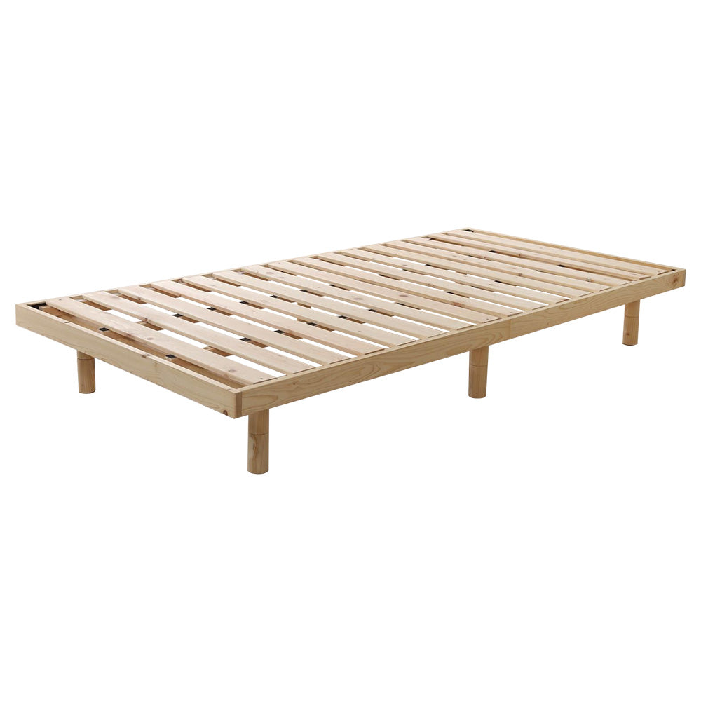 マット 総檜脚付きすのこベッド(シングル) 100×37×16cm 家具 インテリア ベッド すのこ