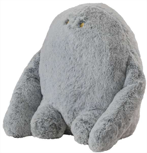 お座りクッション(イエティ) 幅21×奥行23×高さ30cm 日用品 完成品 組立不要 ベージュ