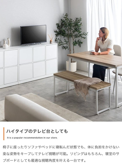 キャビネット 幅70cm キャスター付きスクエアキャビネット サイドボード リビングボード