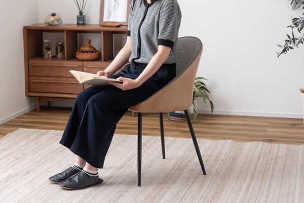 ダイニングチェア 幅56×奥行50×高さ79cm ダイニング家具 ベージュ ブラウン 全2色 レザー