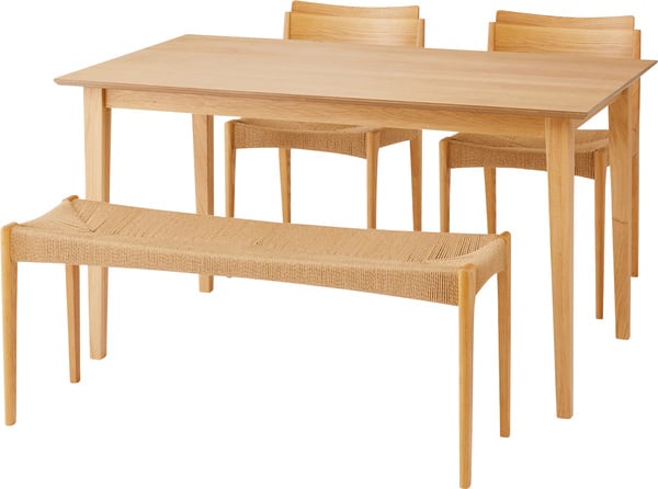 ダイニングテーブル 幅150×奥行80×高さ72cm ダイニング家具 幅135cm 4人掛け 4P