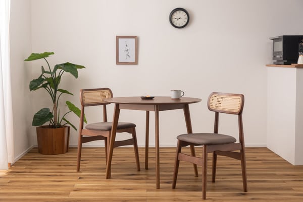 ダイニングテーブル ラウンドテーブル 幅90×奥行90×高さ72cm ダイニング家具 省スペース