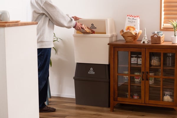 ダストボックス スタッキングペール30L ワイド 幅45×奥行28×高さ51cm