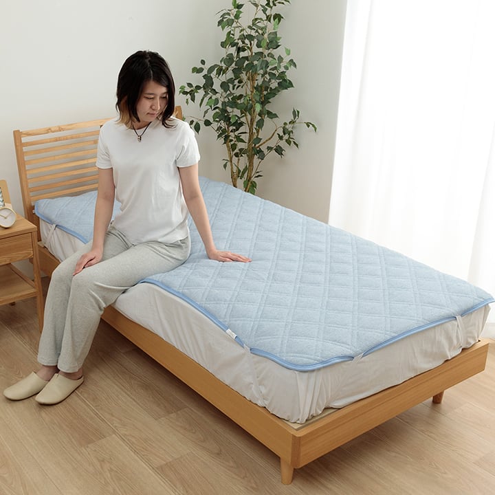 敷パッド 冷感パッチ猫 ダブル 140X200 140×200cm 日用品 寝具 1.ひん