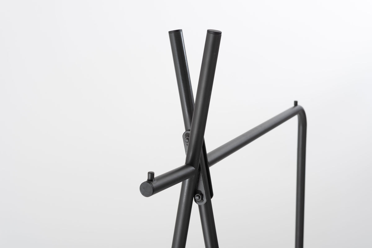 ストレージ ハンガー 幅70×奥行62×高さ168cm 衣類収納 スリム 薄型 ダークグレー スチール
