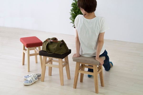 バンビスツール 幅36×奥行26×高さ45cm スツール オットマン 腰掛け