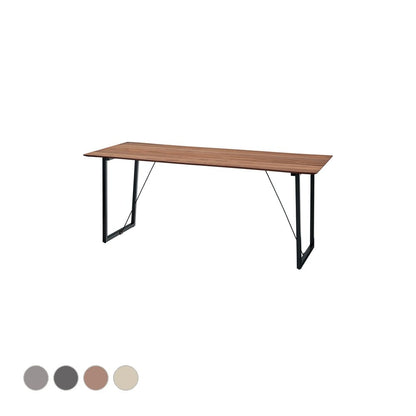 ルカ ダイニングテーブル 幅180×奥行80×高さ73cm ダイニング家具 オーク ウォールナット スチール