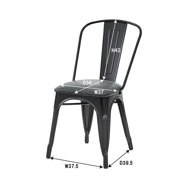 ダイニングチェア チェア 幅44×奥行51×高さ85cm ダイニング家具 完成品 組立不要 ブラック