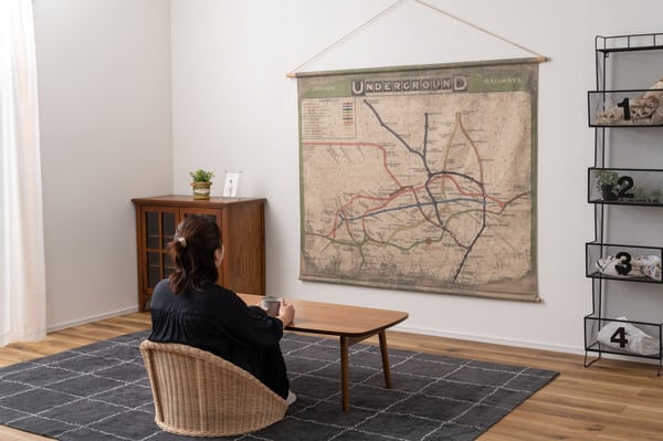 アート タペストリー 幅162×奥行2.5×高さ128cm 日用品 完成品 組立不要