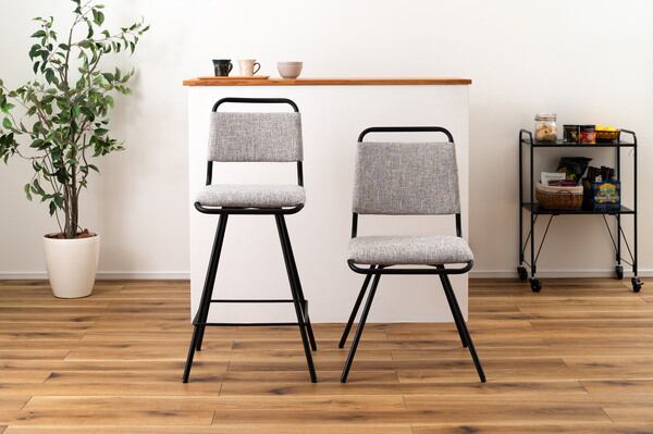 ダイニングチェア 回転式ハイチェア 幅45.5×奥行50×高さ97cm ダイニング家具 ハイチェア