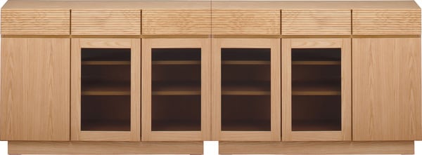 ストレージ フルモス 120サイドボード(向かって左木扉) 幅120×奥行41.5×高さ83cm