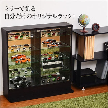 コレクションラック Luke-ルーク 専用ミラー2枚セット ロータイプ用/深型浅型共通