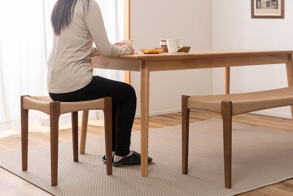 ペーパーコードスツール 幅40×奥行40×高さ46cm スツール オットマン 腰掛け 完成品 チェア